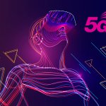 Virtual Reality and 5G Network - Illustrated Man